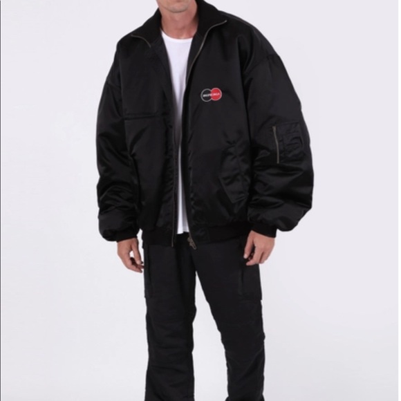Brand new Black with the orange inside Balenciaga bomber jacket size 44 - Picture 3 of 9